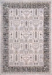 Dynamic Rugs CARSON 5225-109 Ivory and Black